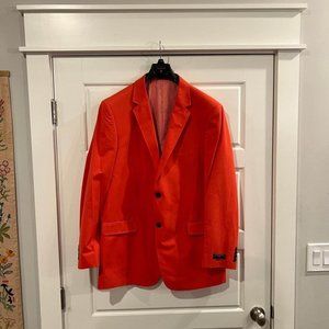 Men’s Saddlebred Dark Orange Blazer Sports Jacket Size 44 Long